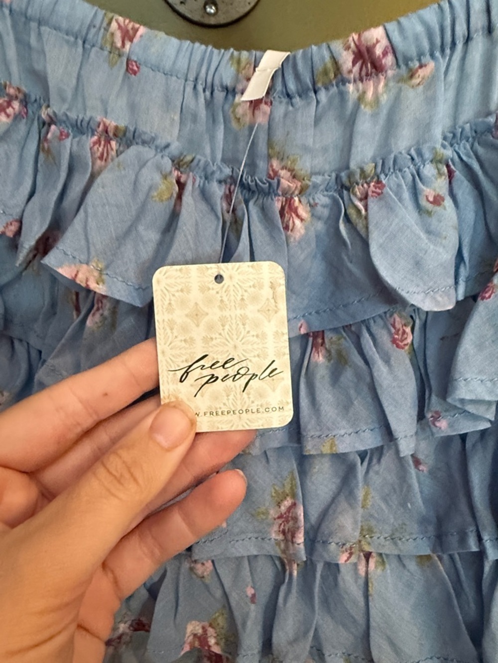 Blue Floral Ruffle bloomers - Picture 3 of 7